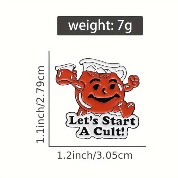 Kool-Aid Man 1 Inch Enamel Pin - Picture 3 of 3